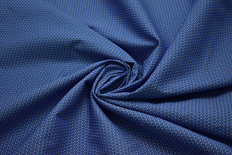 Рубашечная синяя черная ткань геометрия W-131879