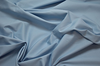 Костюмная голубая ткань W-125976