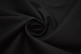 Плащевая черная ткань W-125262