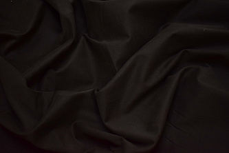 Костюмная тёмно-коричневая ткань с эластаном W-132698