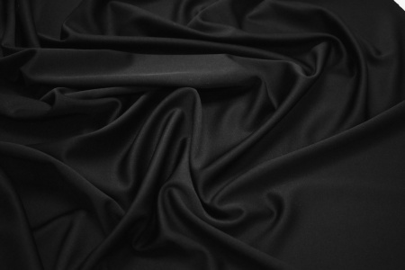 Трикотаж черного цвета W-126631