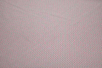 Рубашечная белая красная ткань геометрия W-133025
