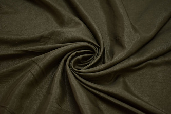 Плательная цвета хаки ткань W-131461