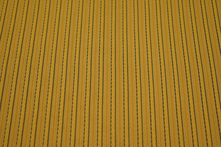 Трикотаж желтый полоска W-127099