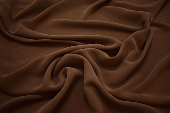 Костюмная коричневая ткань W-127320