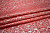 Парча красная серебряная пейсли W-130509
