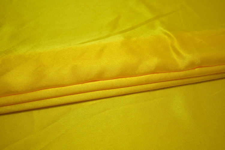 Креп-сатин желтый W-124969
