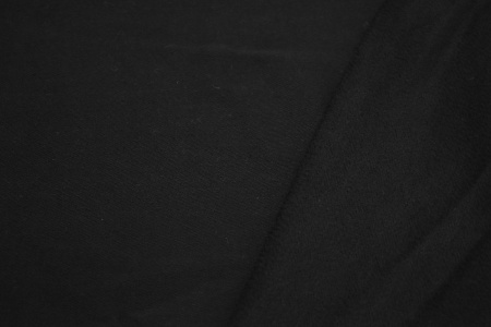 Пальтовая черная ткань W-125569