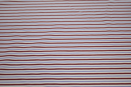 Рубашечная белая синяя ткань полоска W-130978