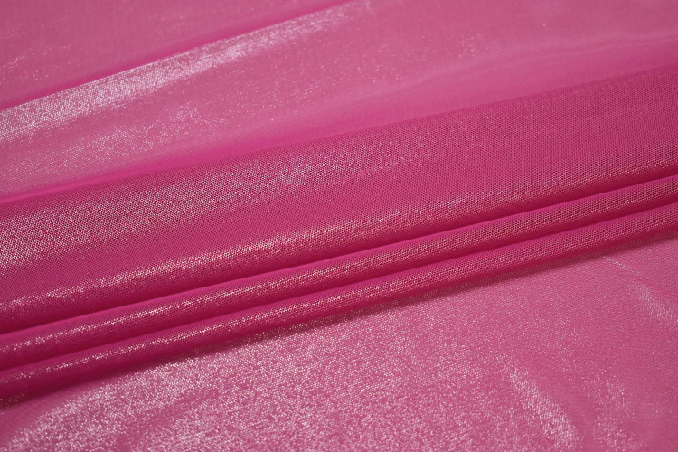 Сетка-стрейч розового цвета W-124961