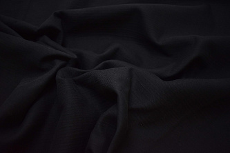Костюмная фактурная черная ткань W-131841