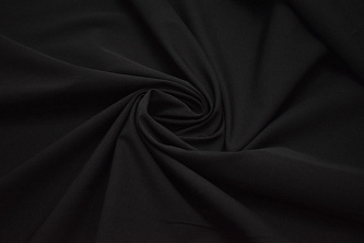 Костюмная черная ткань W-132282
