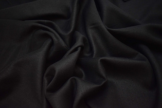 Костюмная черная ткань W-128436