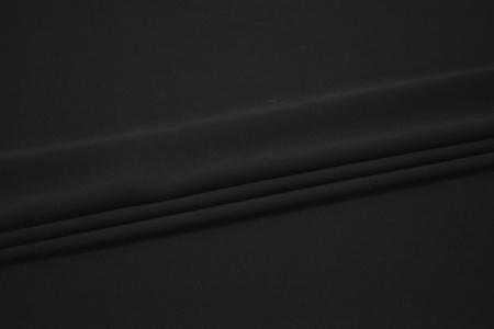 Костюмная черная ткань W-130037
