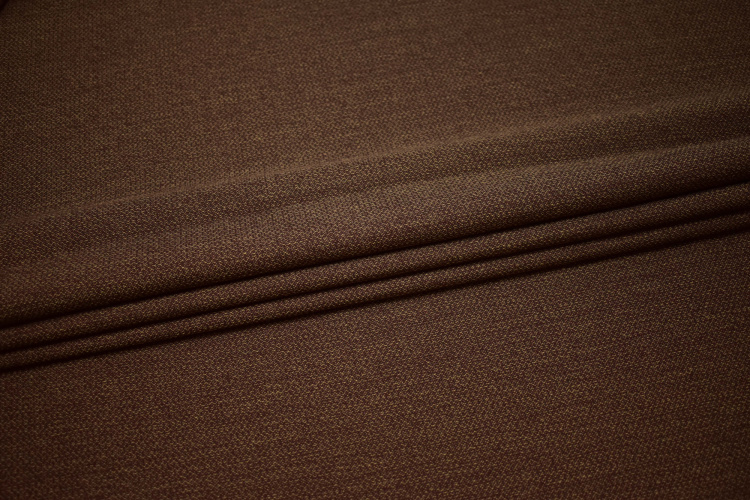 Костюмная коричневая ткань W-131082