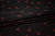 Жаккард черный с красным узором W-133053