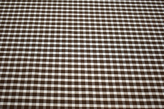 Рубашечная коричневая ткань полоска W-130747
