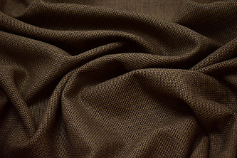 Костюмная коричневая ткань W-131107