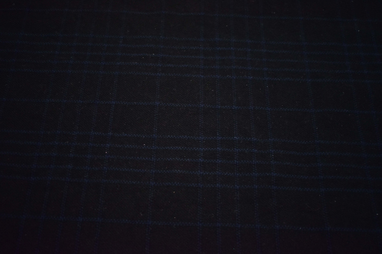 Костюмная черная ткань W-125566