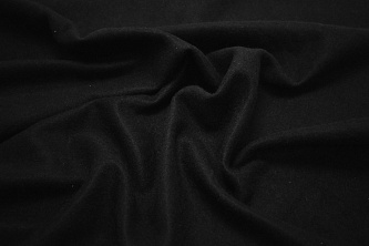 Пальтовая черная ткань W-126964