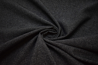 Костюмная черно-серая ткань W-131360