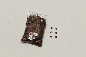 Пайетки коричневого цвета 0,5 см W-133826