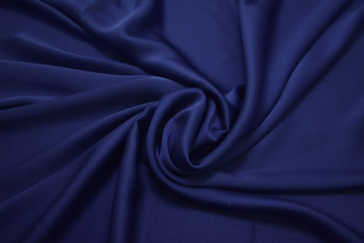 Плательная синяя ткань W-126808