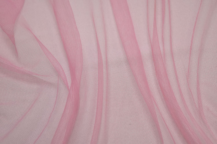 Сетка мягкая розового цвета W-124860