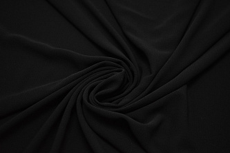 Плательная черная ткань W-127184