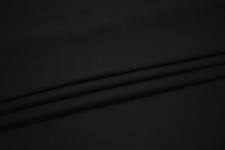 Костюмная черная ткань W-125546