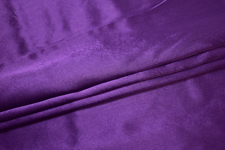 Креп-сатин фиолетовый W-126492