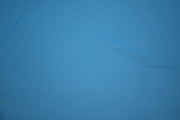 Шифон однотонный голубой японский W-131077