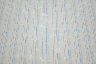 Рубашечная белая ткань полоска W-132017