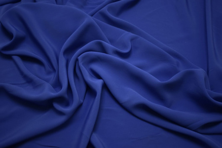 Плательная синяя ткань W-129976