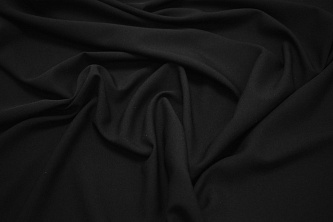 Плательная черная ткань W-130410
