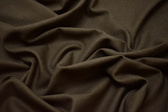 Костюмная коричневая ткань W-131108