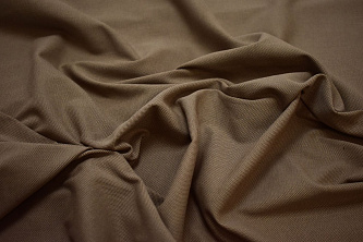 Костюмная серая коричневая ткань W-132057