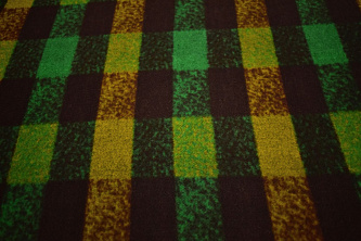 Пальтовая зеленая коричневая ткань W-132738