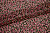 Шифон черный розовый цветы W-128460