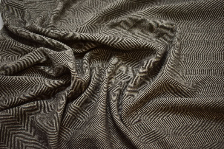 Пальтовая коричневая молочная ткань W-130821