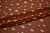 Шифон терракотовый бежевый звезды W-131007