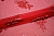 Сетка красная с пайетками цветы W-130308