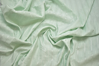 Рубашечная бирюзовая ткань полоска W-132690