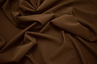 Костюмная коричневая ткань W-131344