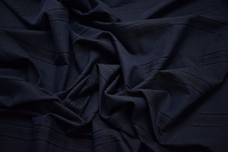 Рубашечная синяя ткань полоска W-132023