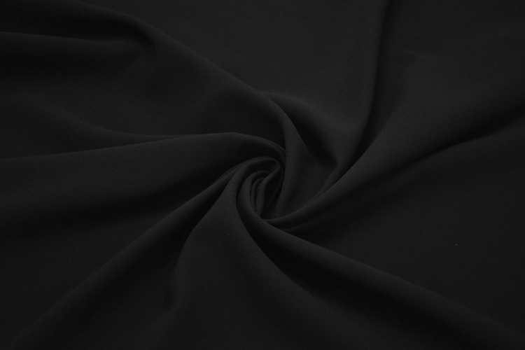 Костюмная черная ткань W-126985