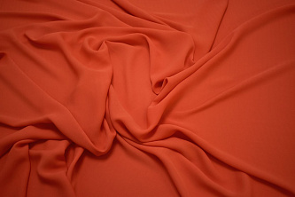 Плательная оранжевая ткань W-128536