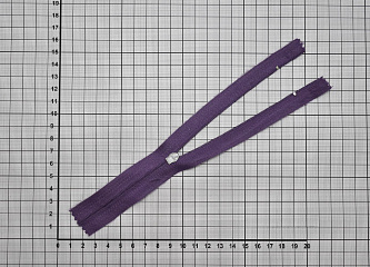 Неразъёмная молния фиолетовая W-132359