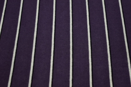 Трикотаж фиолетовый полоска W-128896