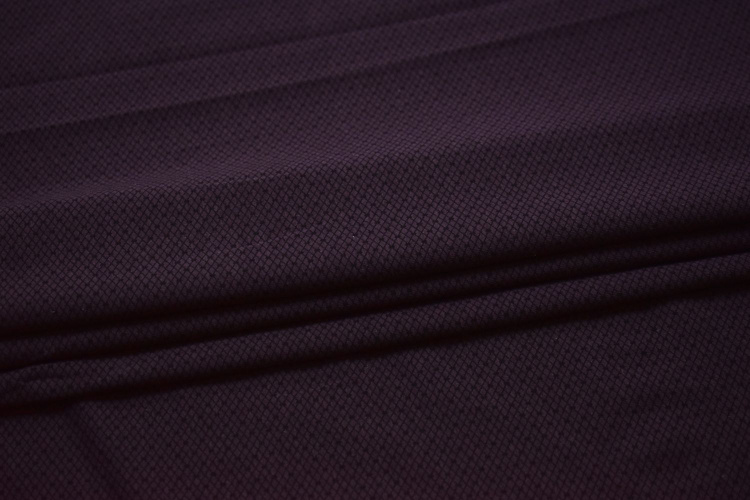 Трикотаж фиолетовый черный геометрия W-130999